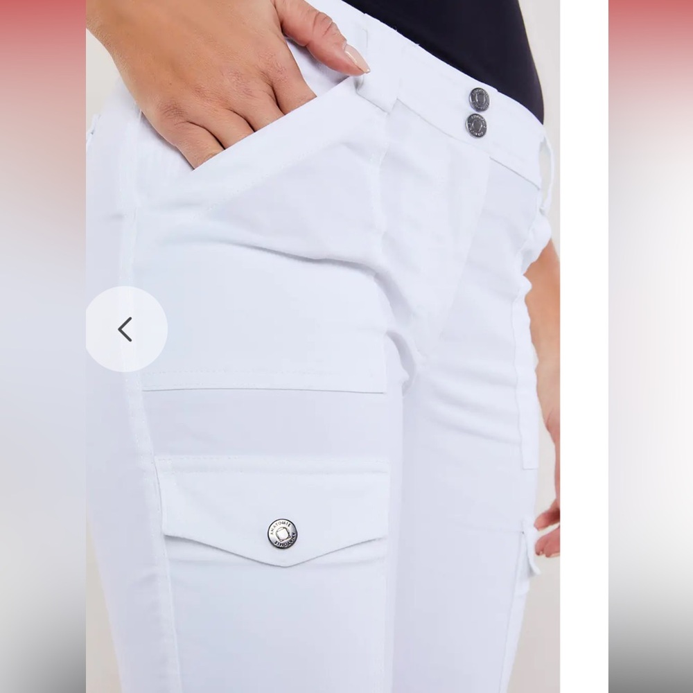 Anatomie Kate Skinny Cargo Pants in White - Picture 3 of 11